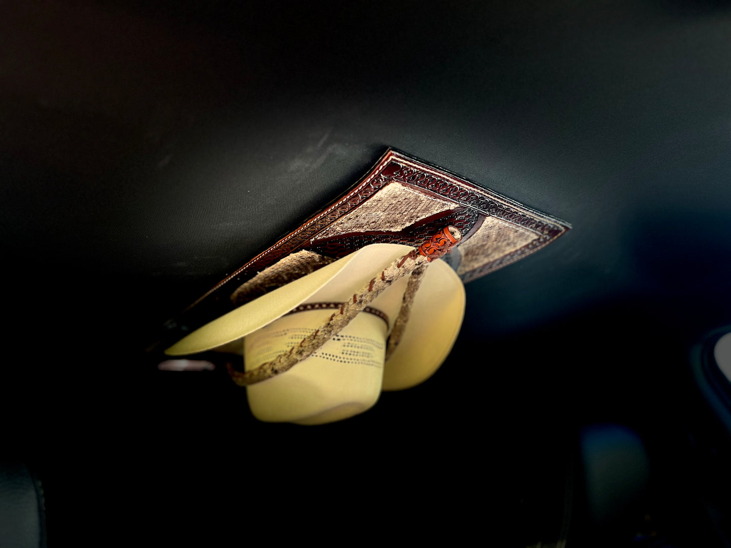 Jesse Marroquin’s Rattlesnake Gun Holster, Mag, & Knife Sheath Cowboy Hat Rack