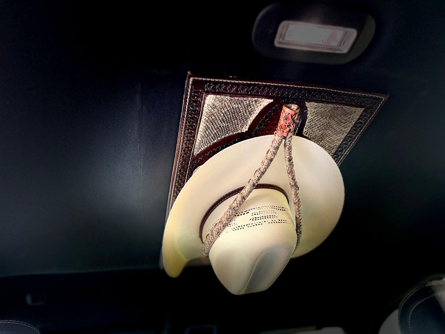 Jesse Marroquin’s Rattlesnake Gun Holster, Mag, & Knife Sheath Cowboy Hat Rack