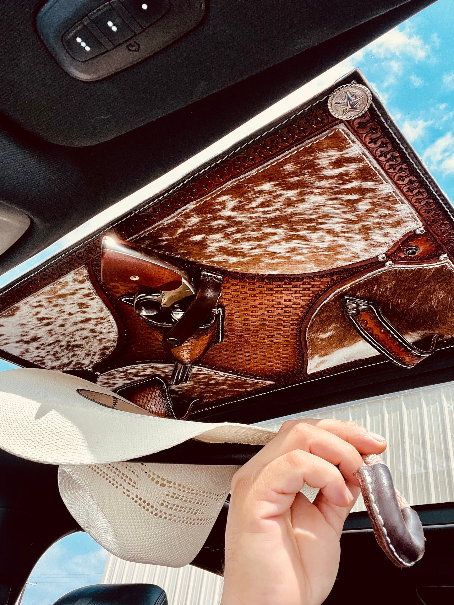 Jesse Marroquin’s Classic Old West Gun Holster Cowboy Hat Rack Edition