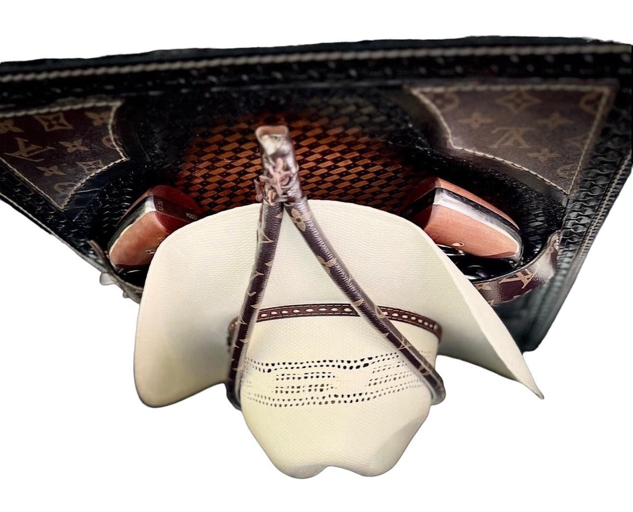 Jesse Marroquin’s LV Edition Gun Holster Cowboy Hat Rack - JM Ranch Snap Racks