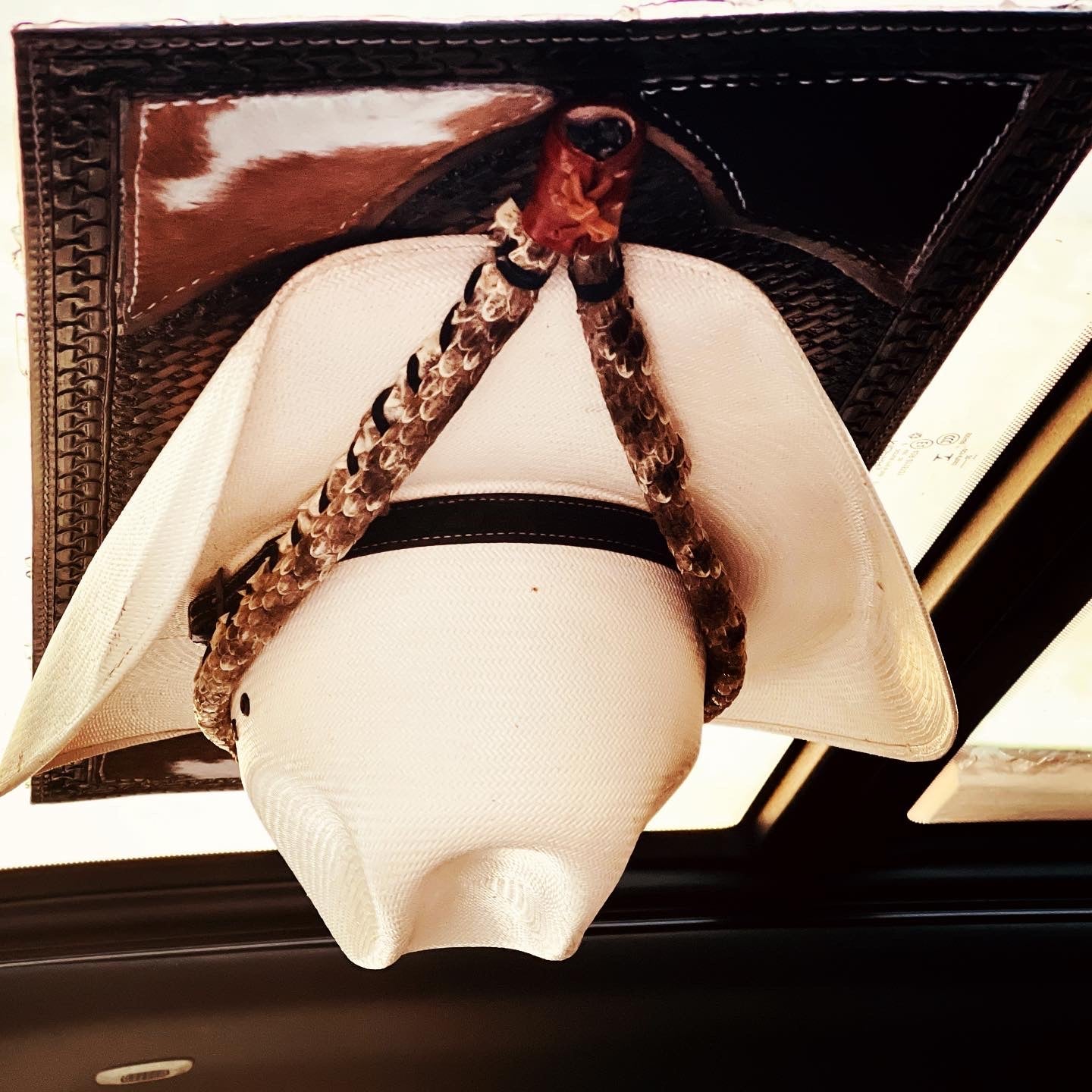 Jesse Marroquin’s Special Edition Gun Holster Bull Hide Cowboy Hat - JM Ranch Snap Racks