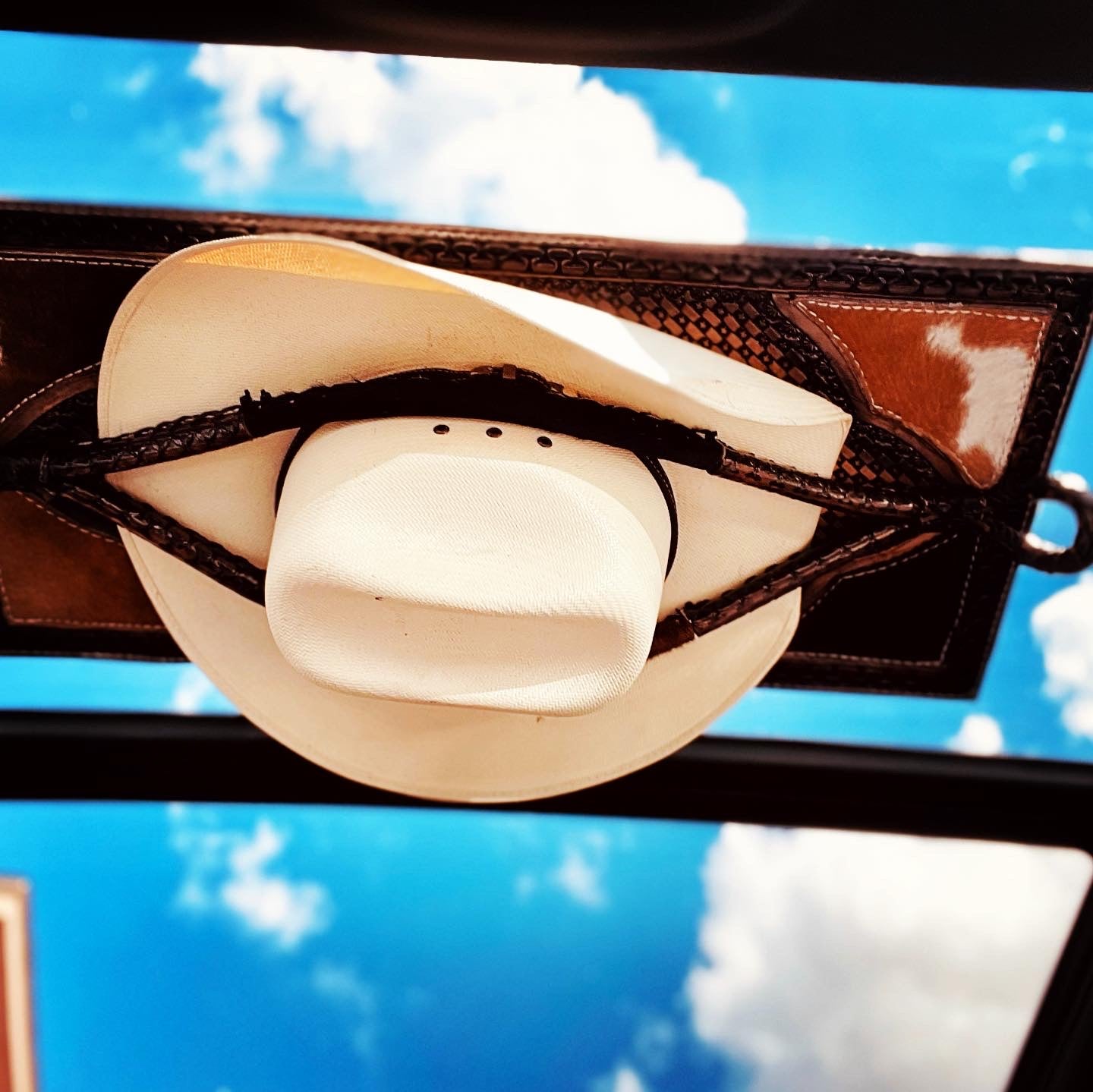 Jesse Marroquin’s Special Edition Gun Holster Bull Hide Cowboy Hat - JM Ranch Snap Racks