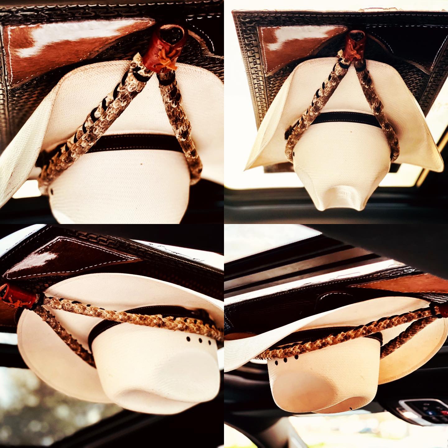 Jesse Marroquin’s Special Edition Gun Holster Bull Hide Cowboy Hat - JM Ranch Snap Racks