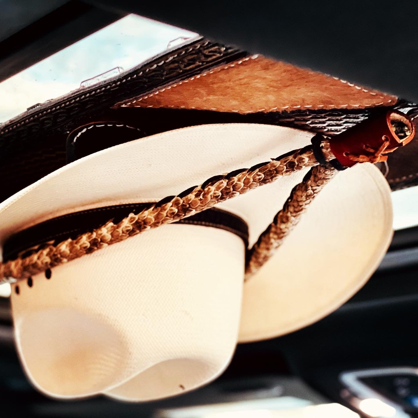 Jesse Marroquin’s Special Edition Gun Holster Bull Hide Cowboy Hat - JM Ranch Snap Racks