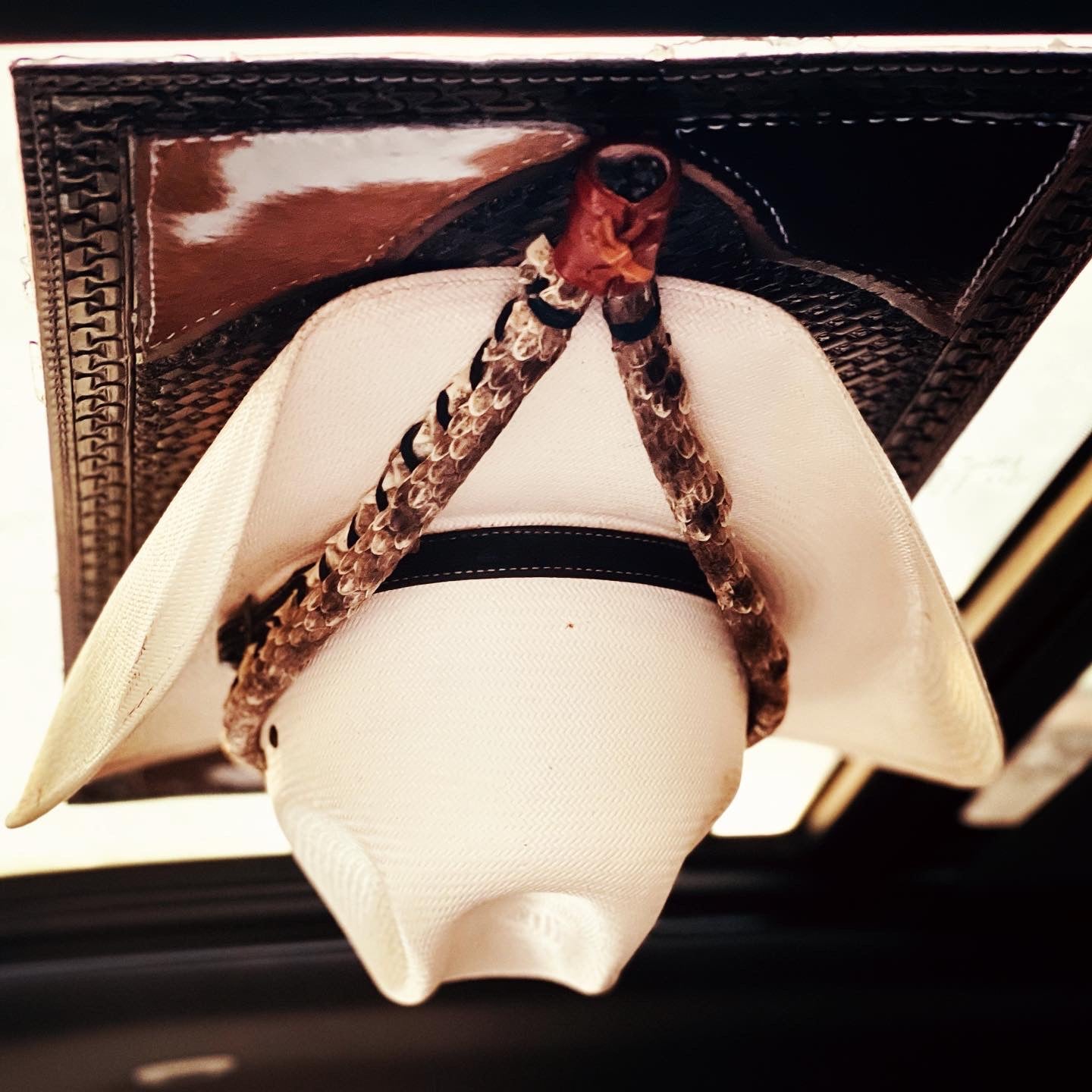 Jesse Marroquin’s Special Edition Gun Holster Bull Hide Cowboy Hat - JM Ranch Snap Racks