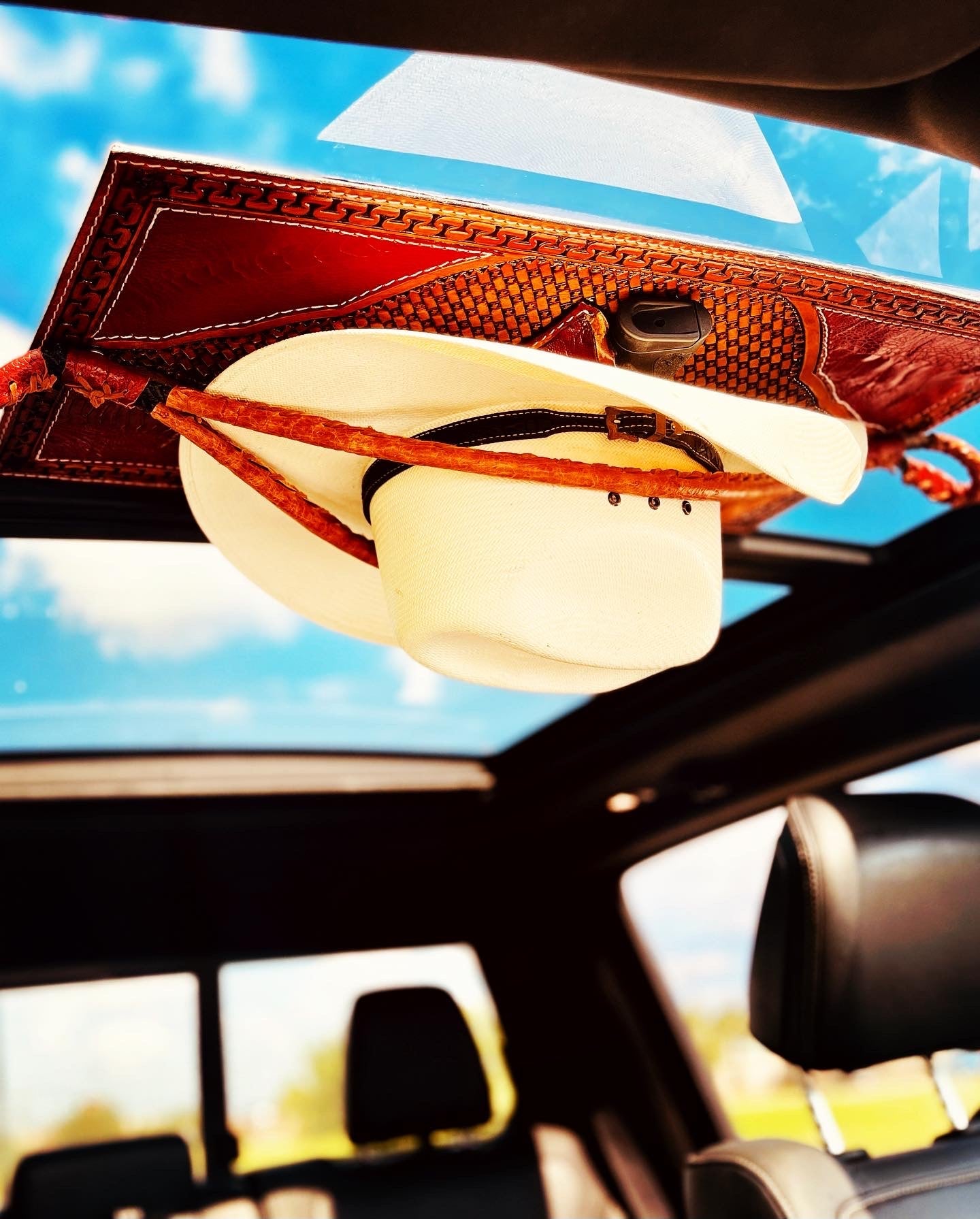 Jesse Marroquin’s Special Edition Gun Holster Ostrich Cowboy Hat Rack - JM Ranch Snap Racks