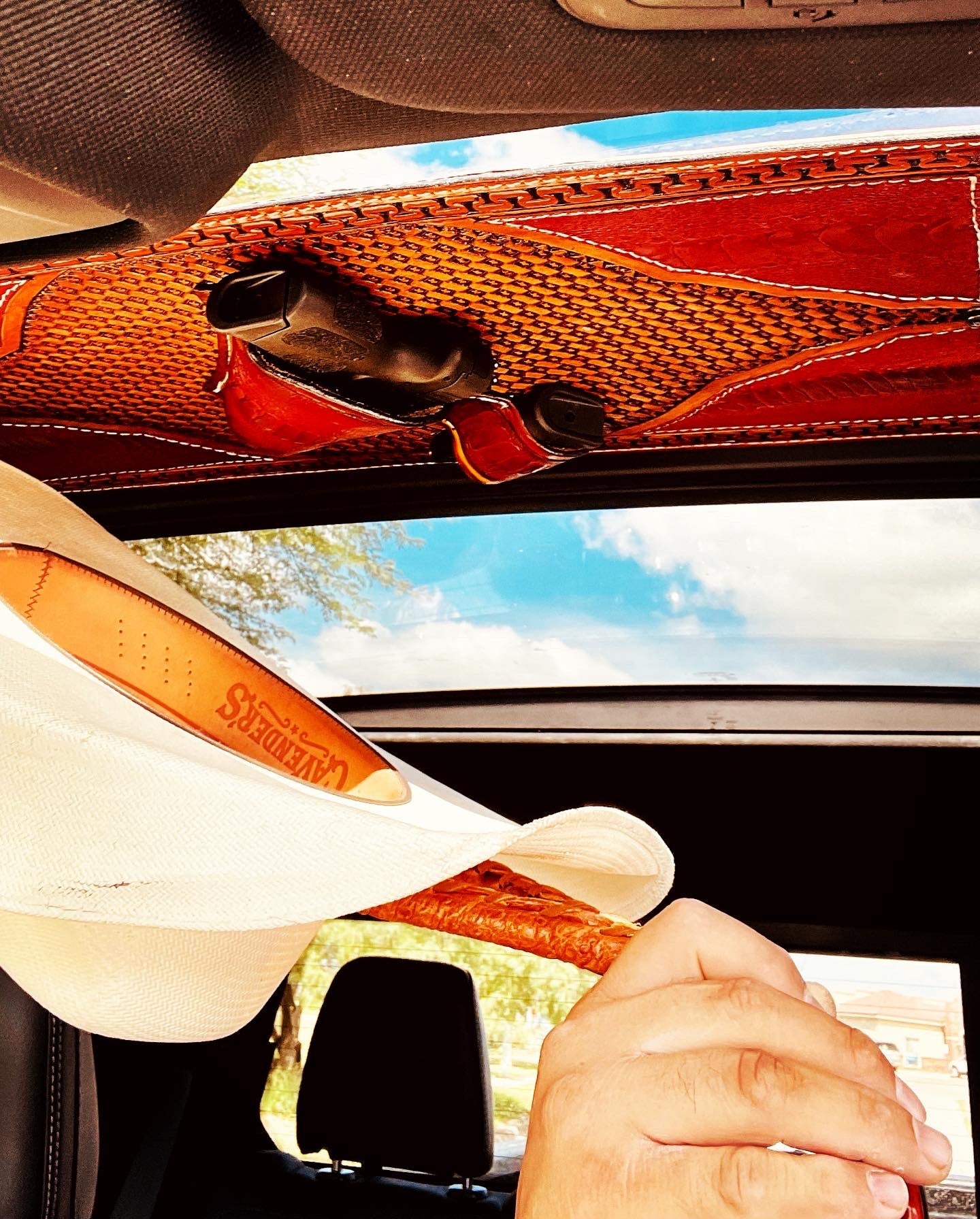 Jesse Marroquin’s Special Edition Gun Holster Ostrich Cowboy Hat Rack - JM Ranch Snap Racks