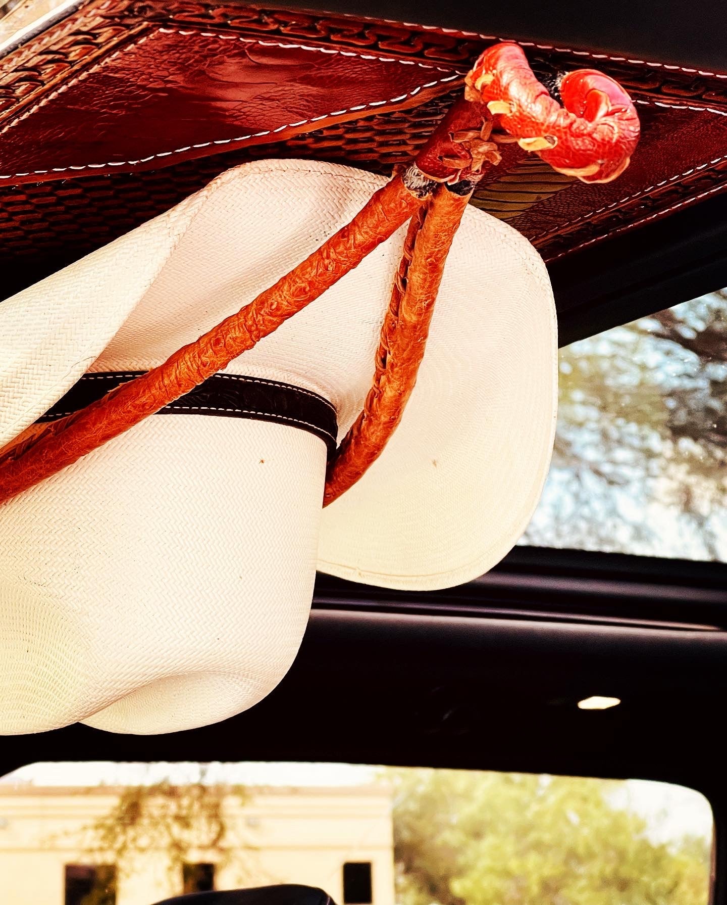 Jesse Marroquin’s Special Edition Gun Holster Ostrich Cowboy Hat Rack - JM Ranch Snap Racks