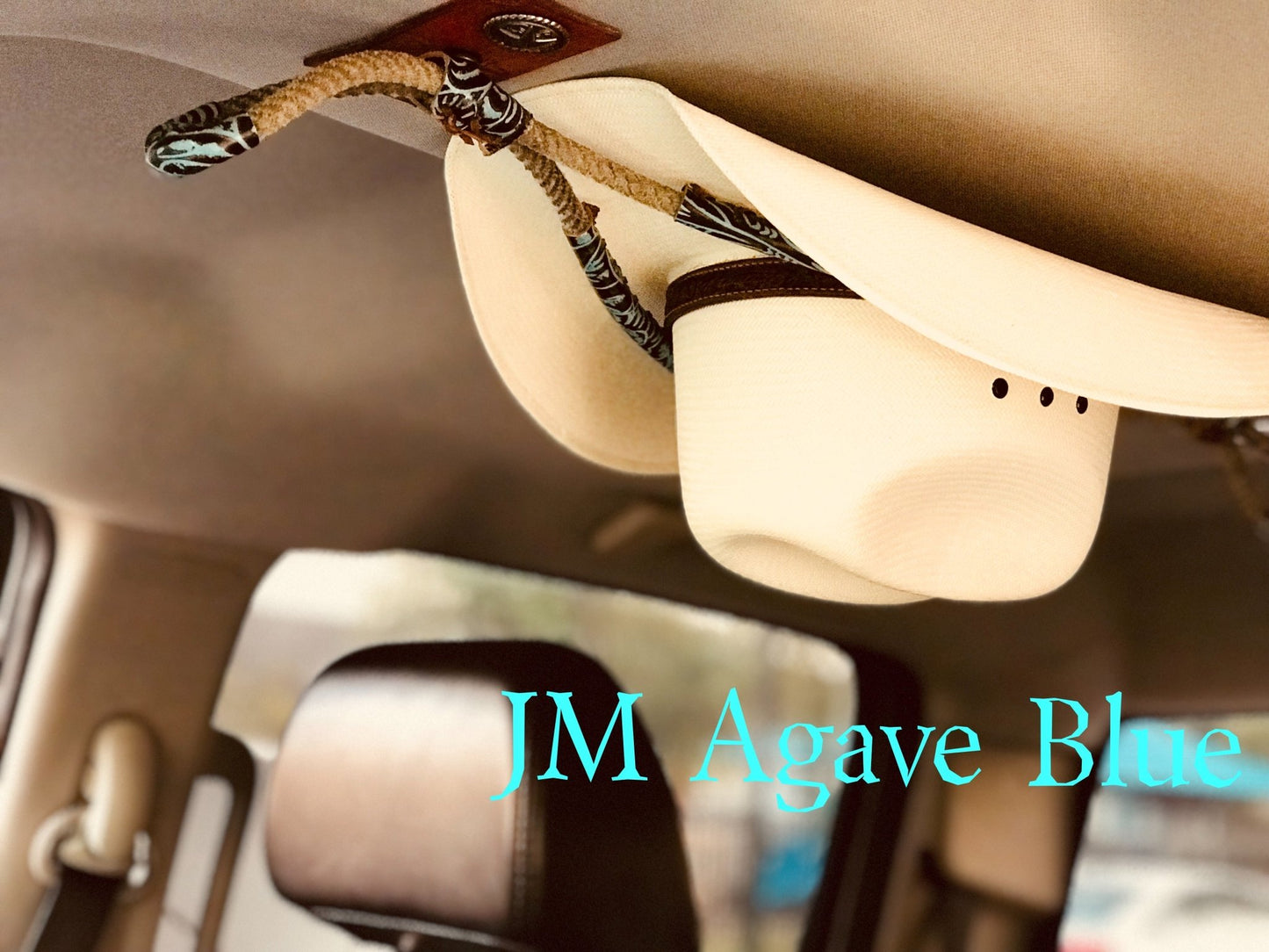 JM Agave Blue Cowboy Hat Rack - JM Ranch Snap Racks