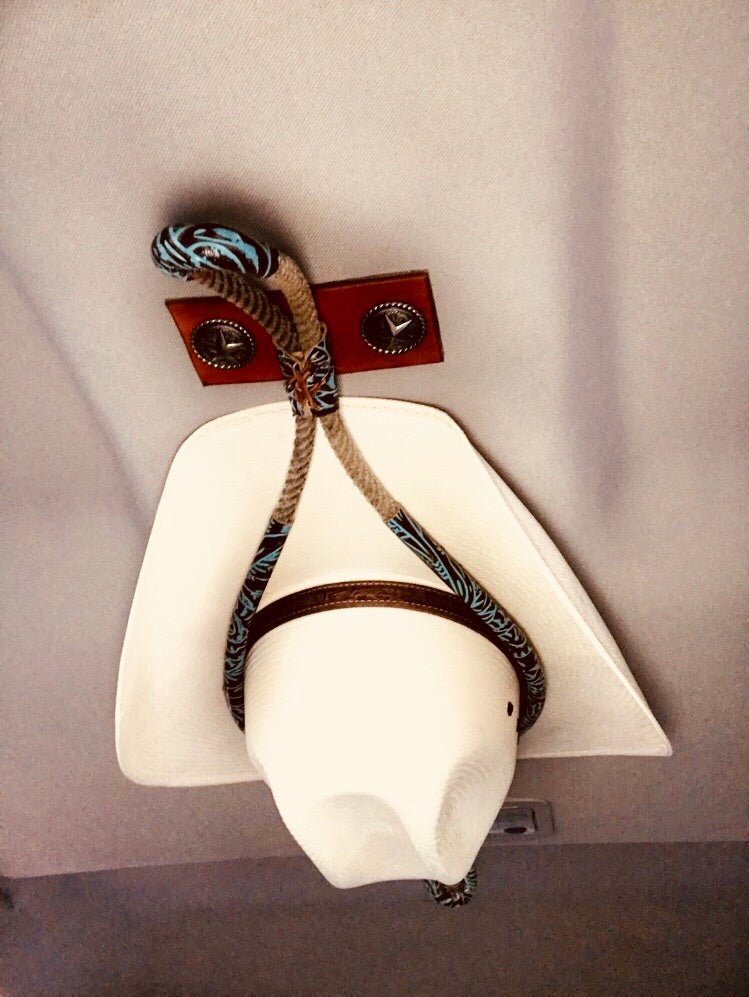 JM Agave Blue Cowboy Hat Rack - JM Ranch Snap Racks