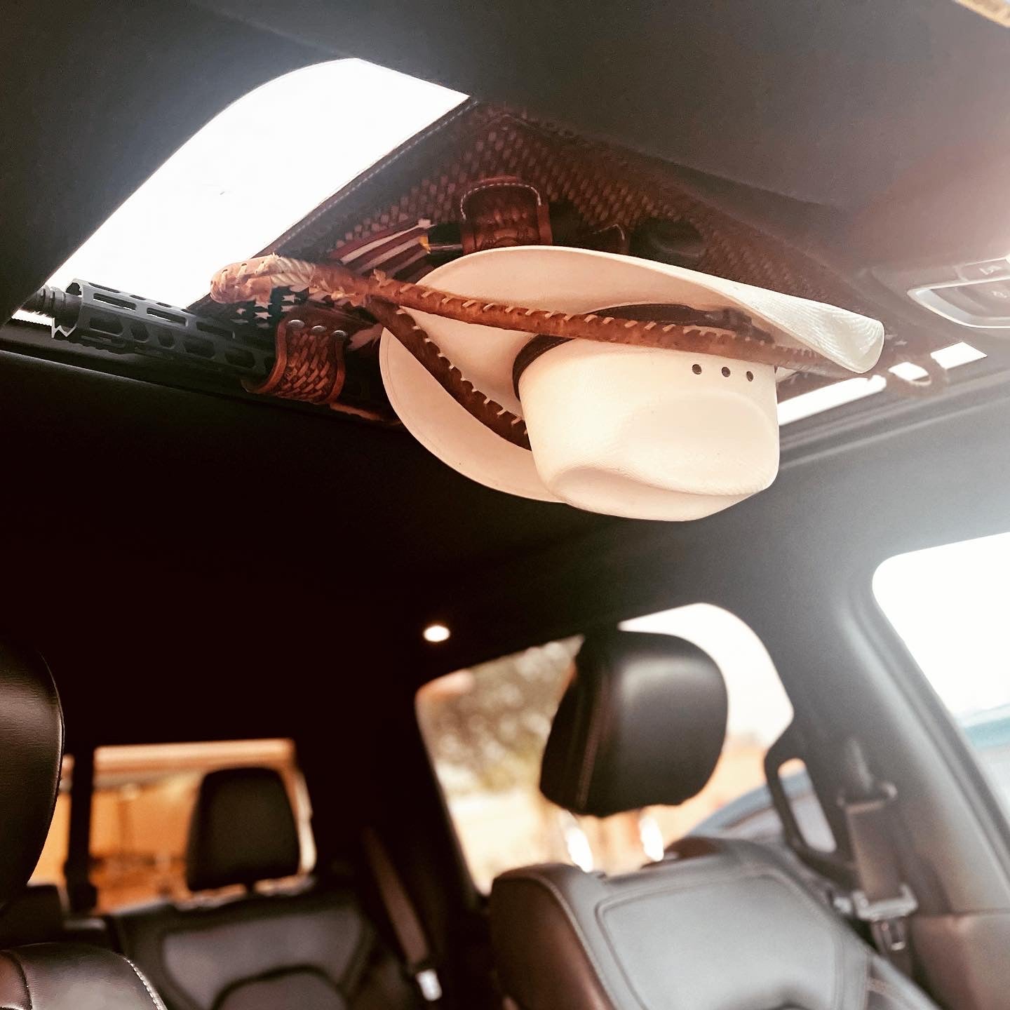 JM All American Gun Holster Cowboy Hat Rack - JM Ranch Snap Racks