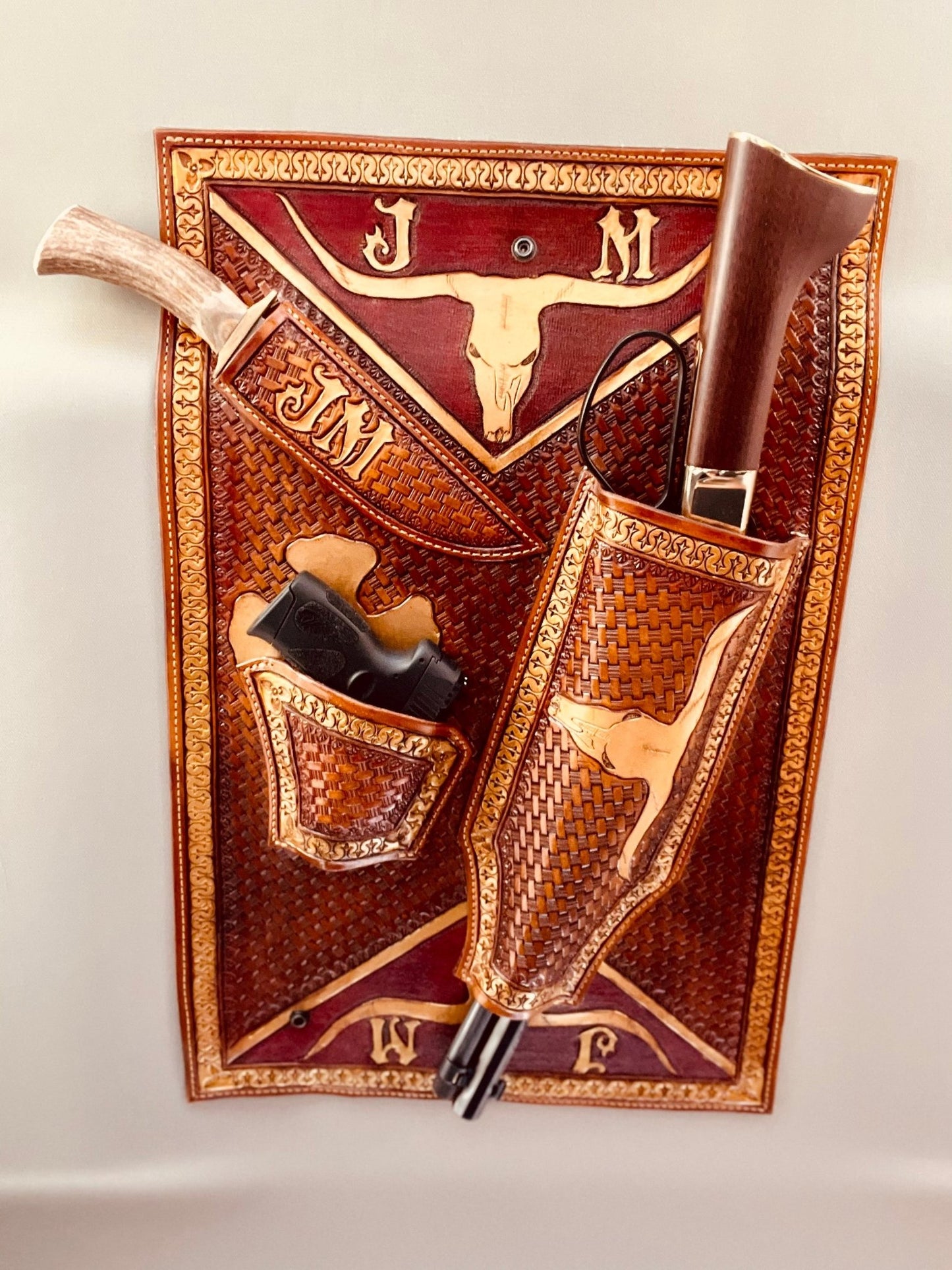 JM Battles Of Texas Edition Cowboy Hat Rack - JM Ranch Snap Racks