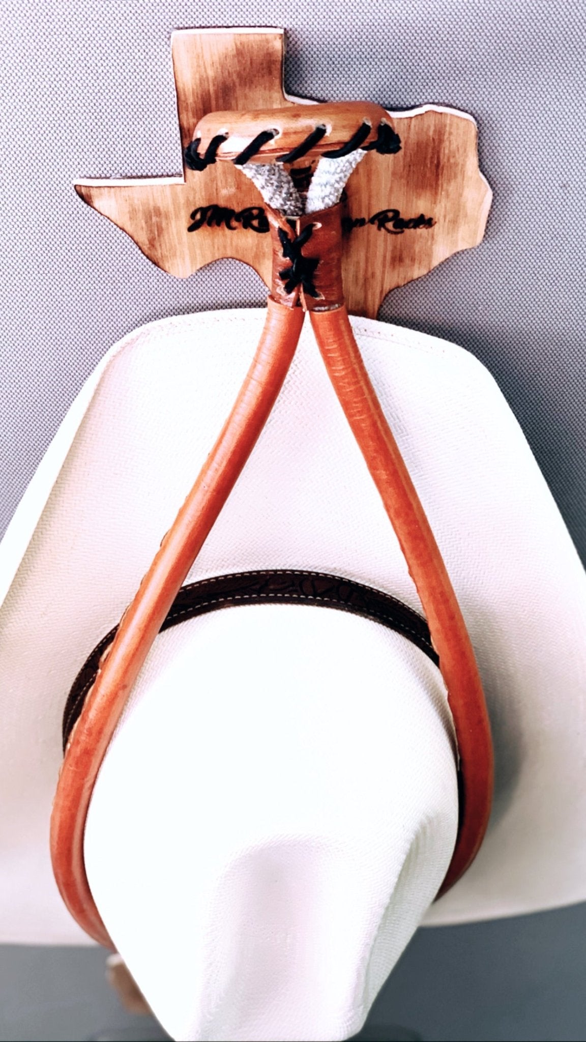 JM Buckskin Edition Cowboy Hat Rack - JM Ranch Snap Racks