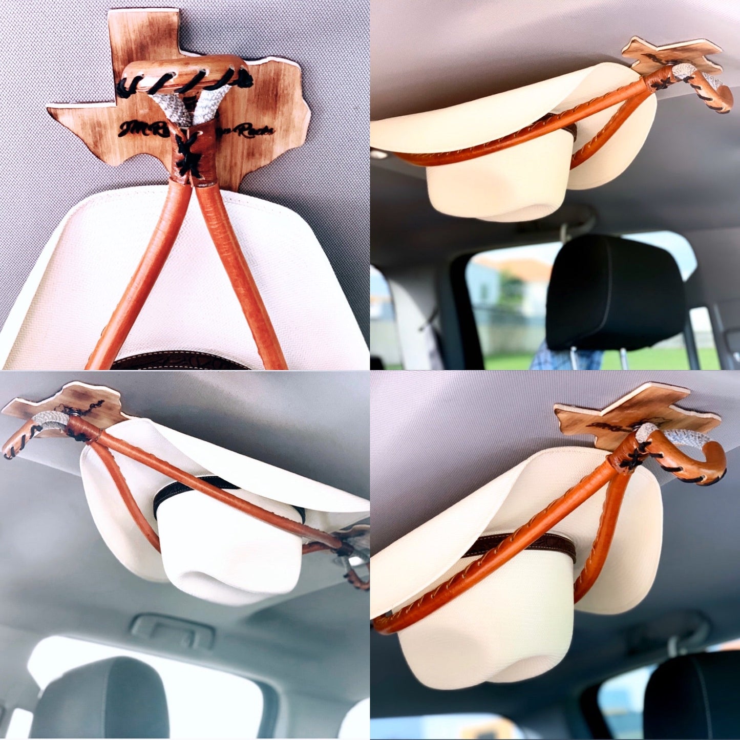 JM Buckskin Edition Cowboy Hat Rack - JM Ranch Snap Racks