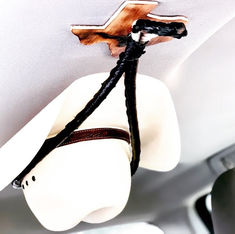 JM Ostrich Black Edition Cowboy Hat Rack - JM Ranch Snap Racks