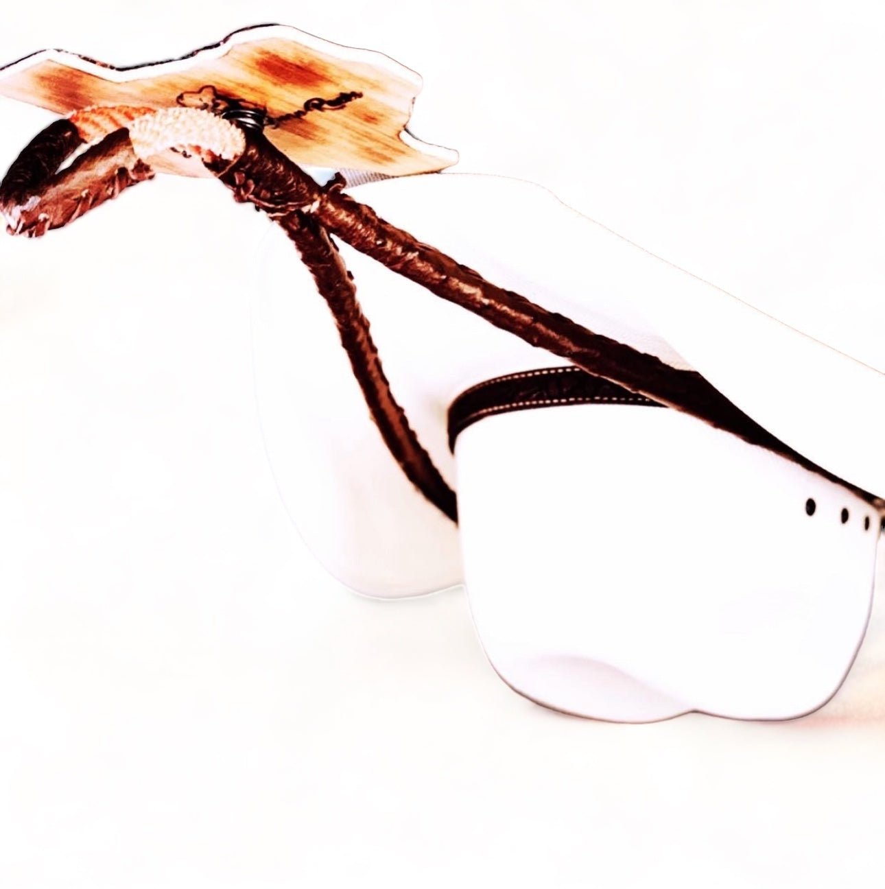 JM Ostrich Brown Edition Cowboy Hat Rack. - JM Ranch Snap Racks