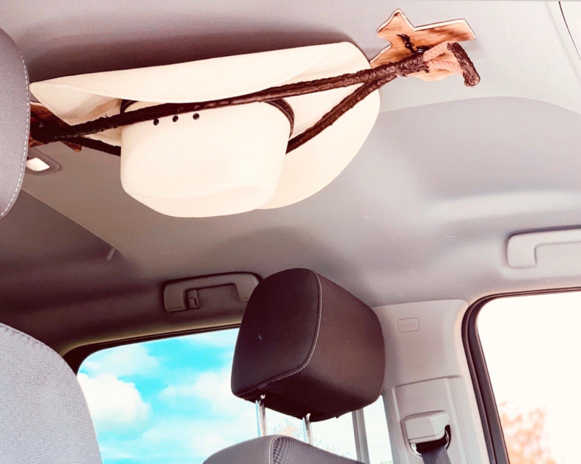 JM Ostrich Brown Edition Cowboy Hat Rack. - JM Ranch Snap Racks