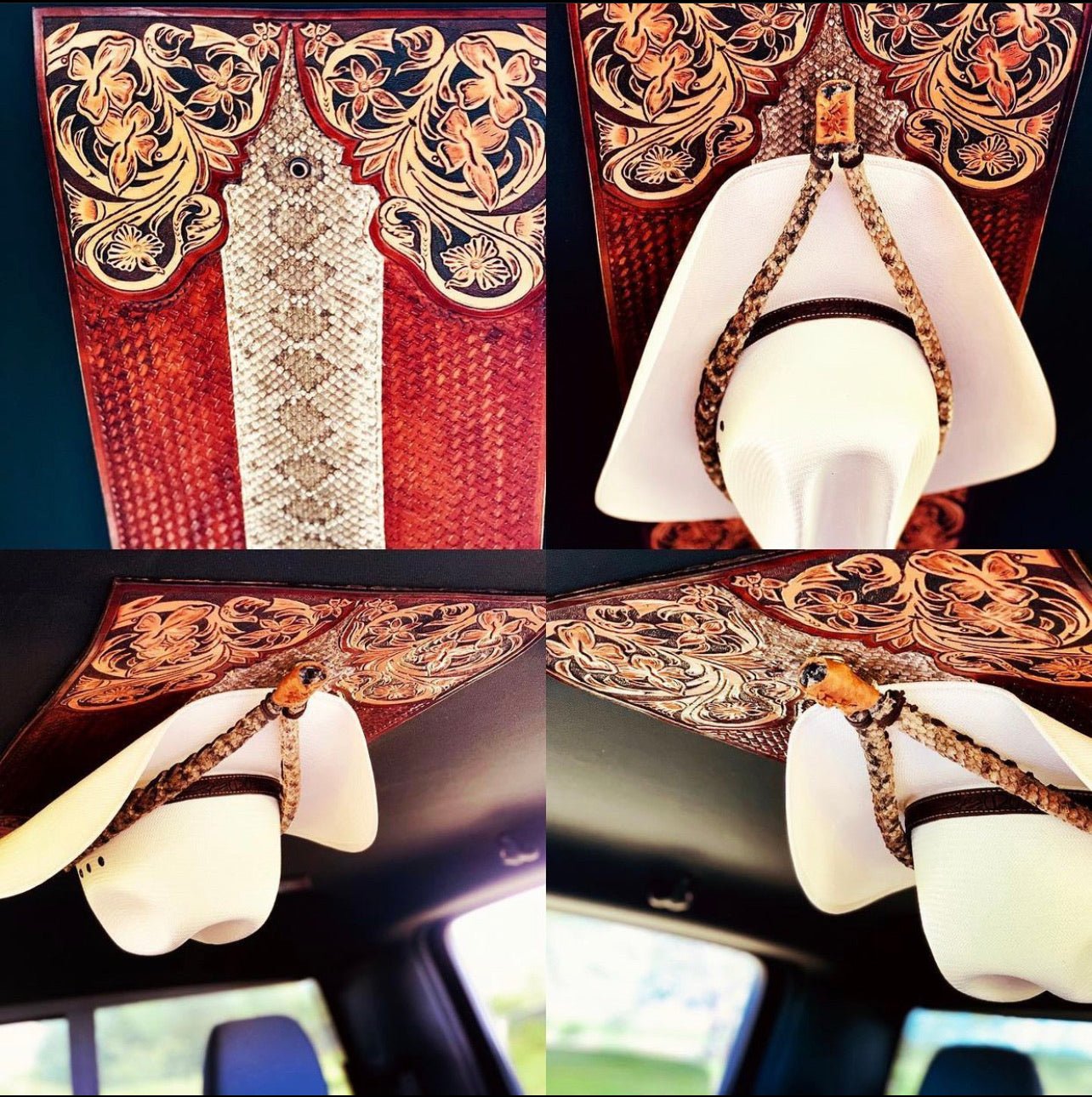 JM Rattlesnake Cowboy Hat Rack Edition - JM Ranch Snap Racks