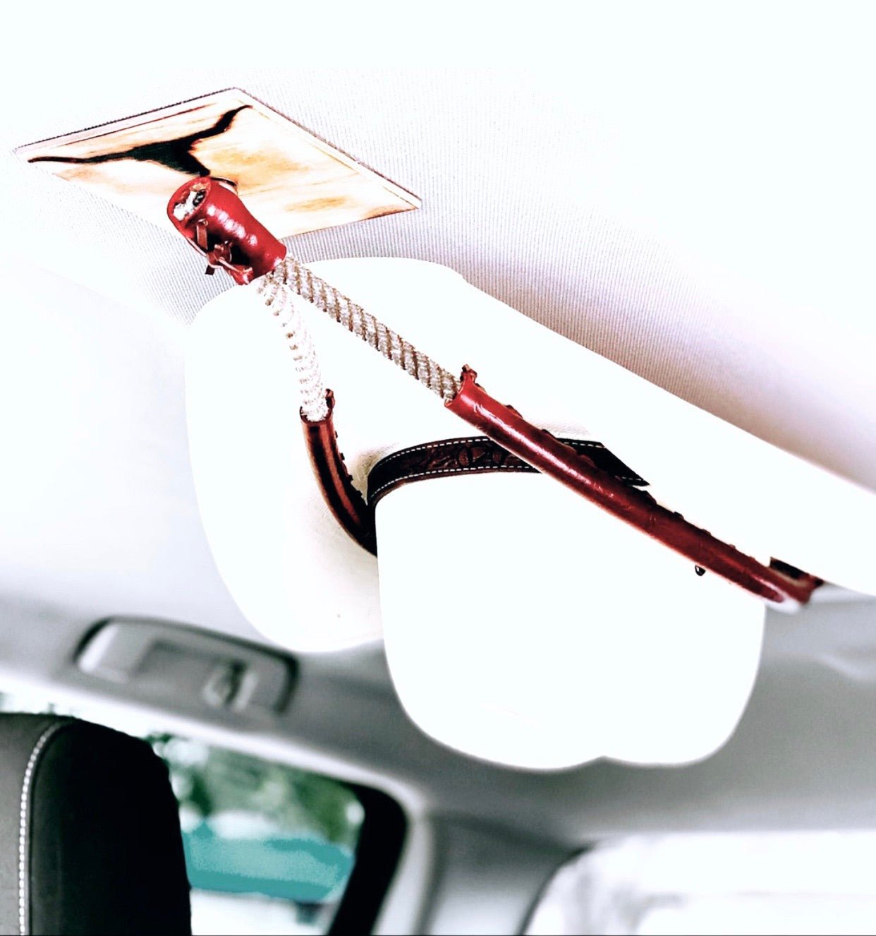 JM Sorrel Edition Cowboy Hat Rack - JM Ranch Snap Racks