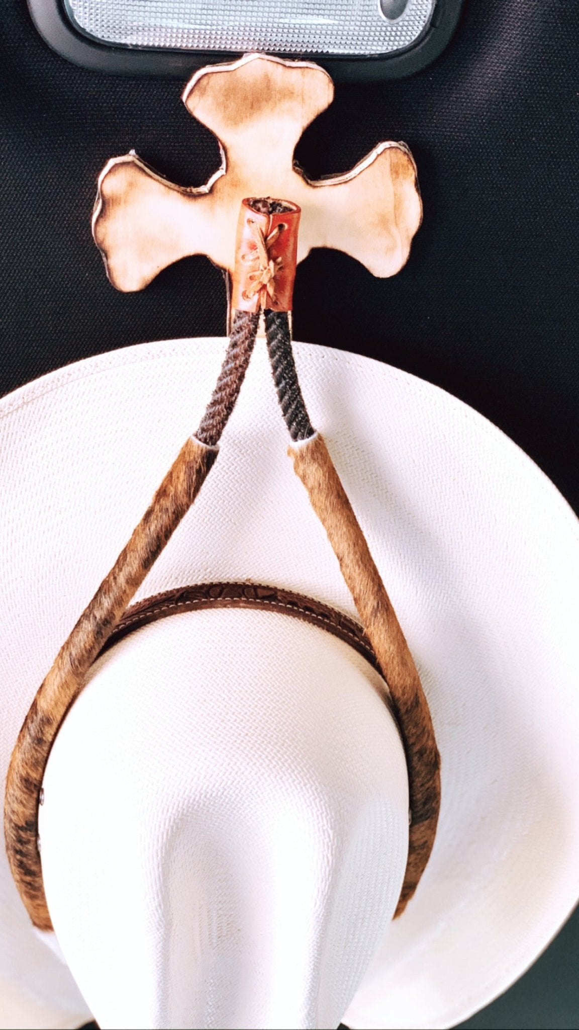 JM Texas Brindle Edition Cowboy Hat Rack - JM Ranch Snap Racks