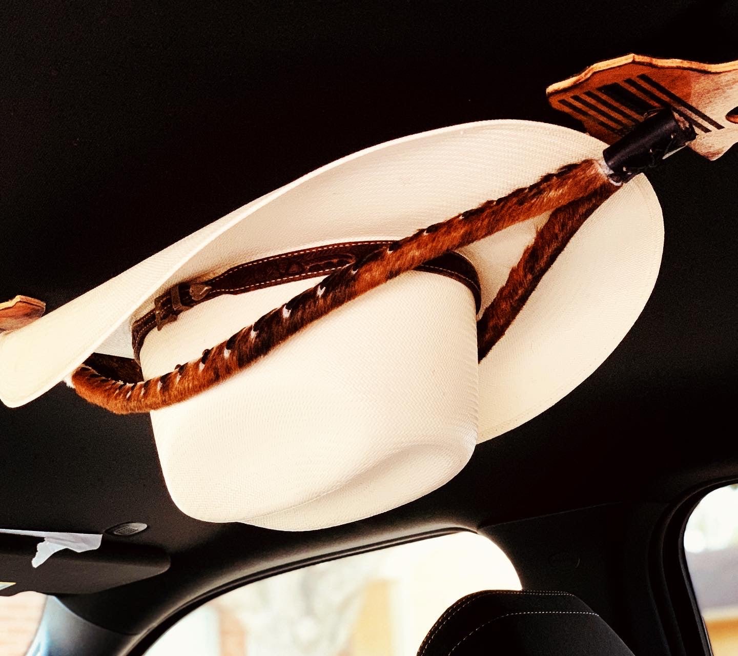 JM Tiger Stripe Bull Edition Cowboy Hat Rack - JM Ranch Snap Racks