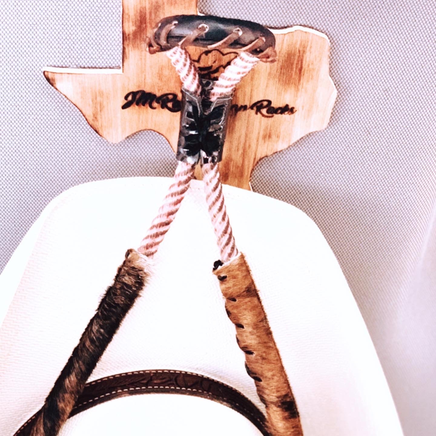 JM Tiger Stripe Bull Edition Cowboy Hat Rack - JM Ranch Snap Racks