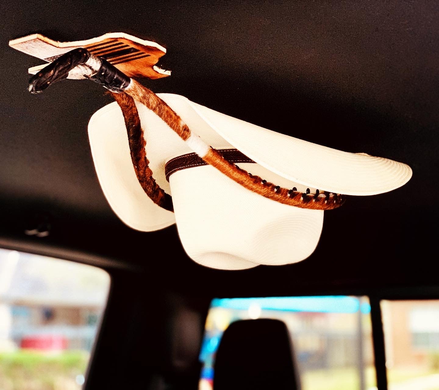 JM Tiger Stripe Bull Edition Cowboy Hat Rack - JM Ranch Snap Racks