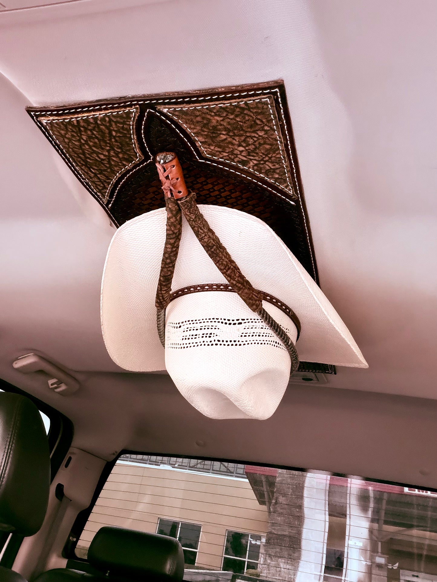 JM Elephant Hide Gun Holster Cowboy Hat Rack