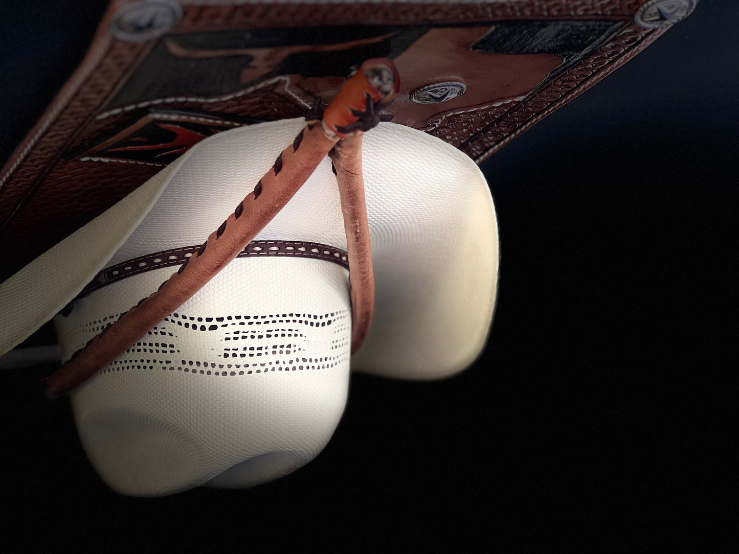 Jesse Marroquin’s Texas Rangers Gun Holster Cowboy Hat Rack Edition