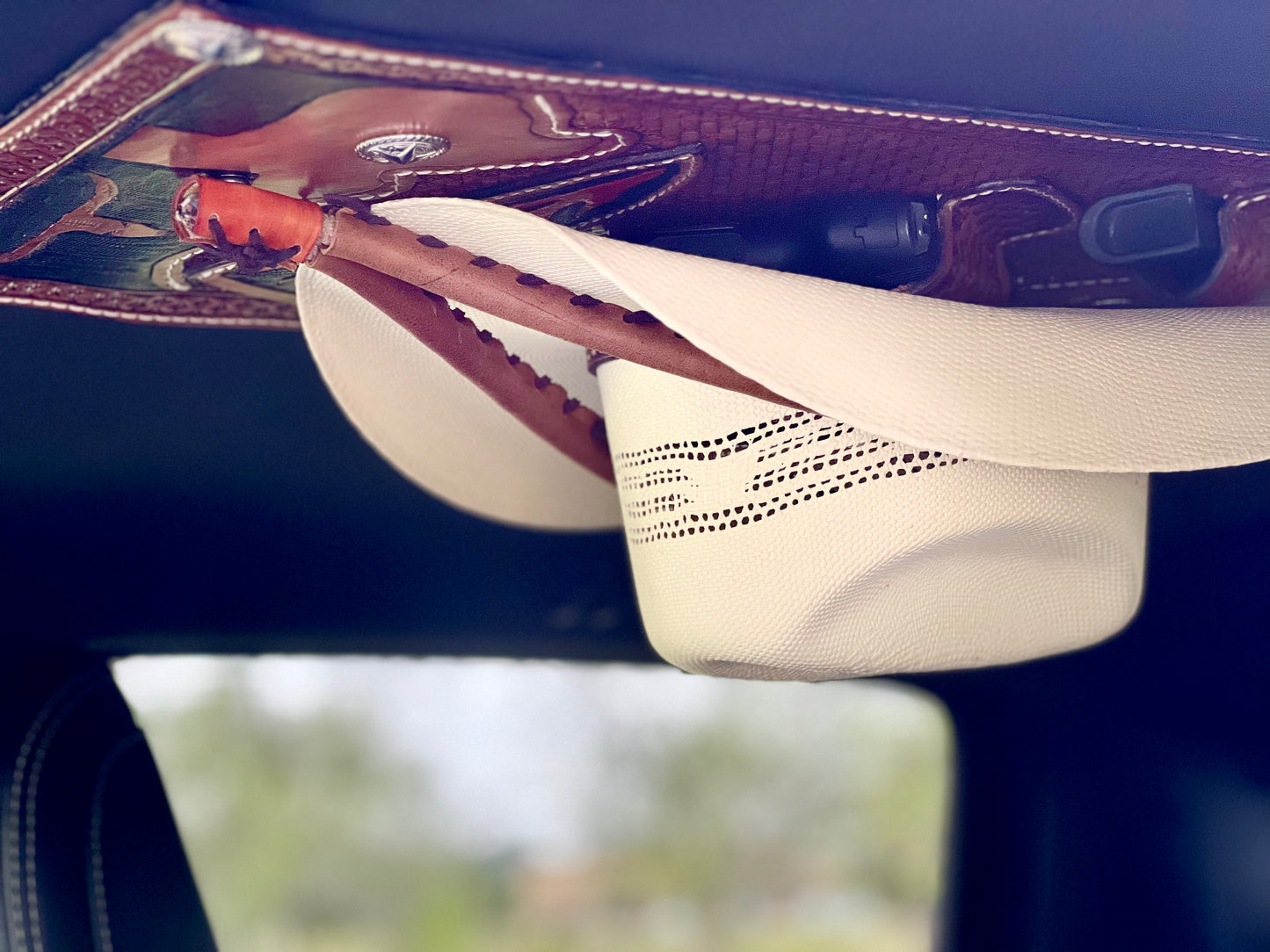Jesse Marroquin’s Texas Rangers Gun Holster Cowboy Hat Rack Edition