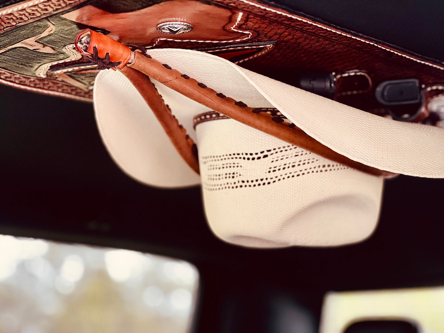 Jesse Marroquin’s Texas Rangers Gun Holster Cowboy Hat Rack Edition