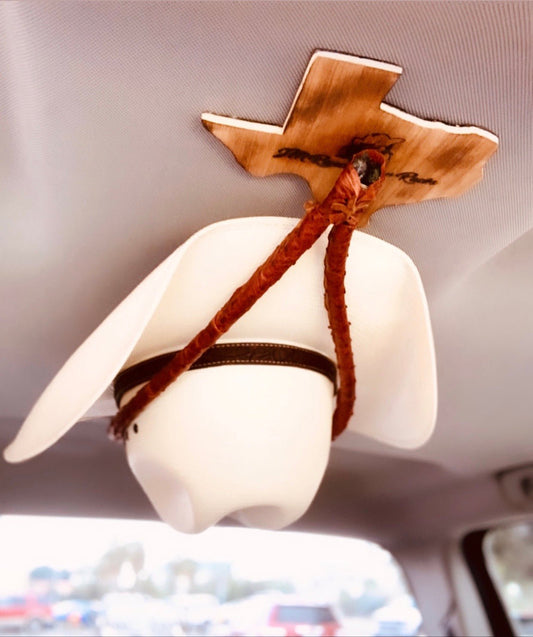 JM Brush Roper Ostrich Edition Cowboy Hat Rack - JM Ranch Snap Racks
