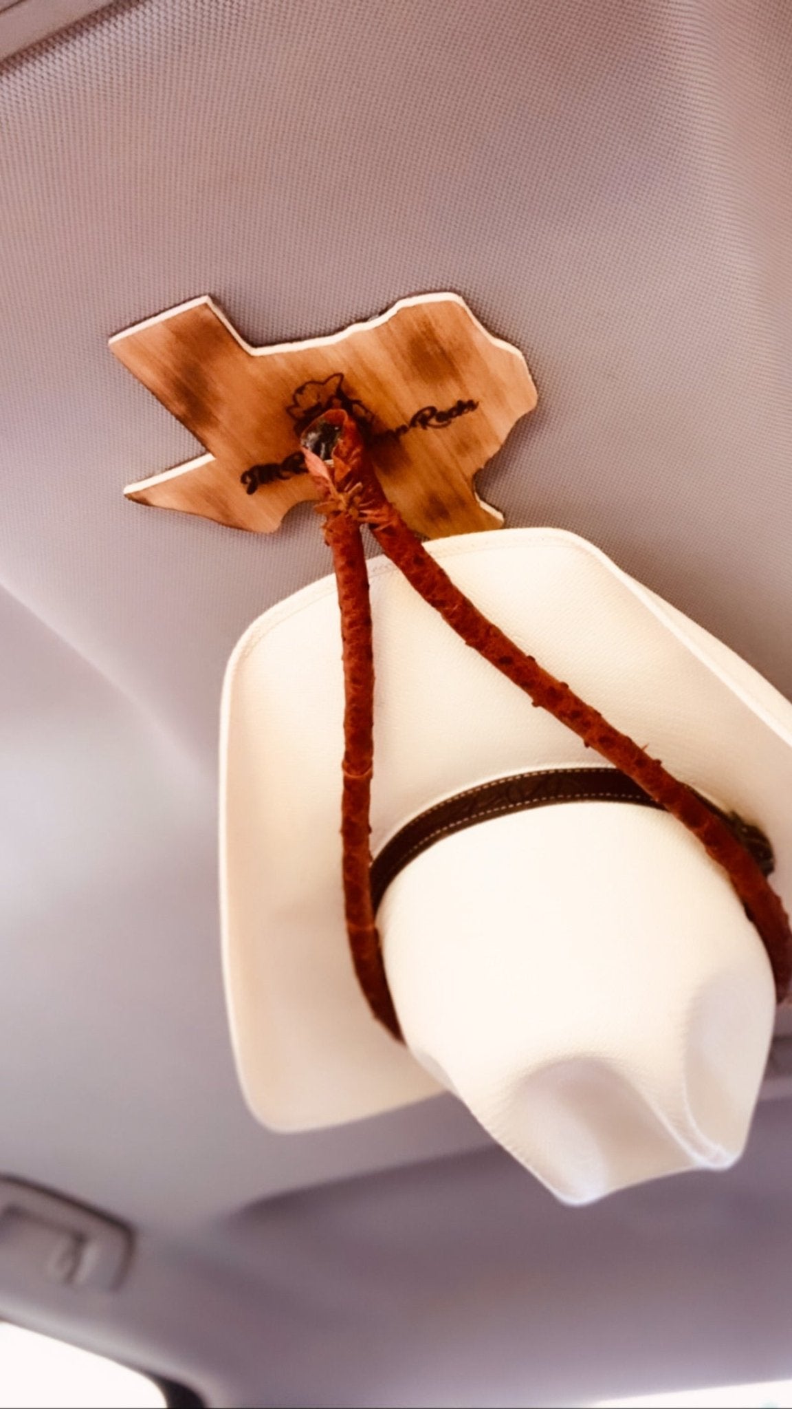 JM Brush Roper Ostrich Edition Cowboy Hat Rack - JM Ranch Snap Racks ...