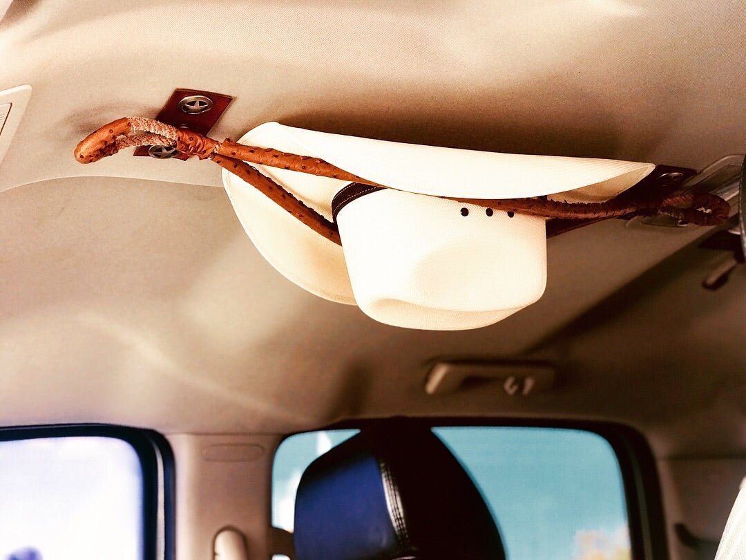 JM Ostrich Cognac Edition Cowboy Hat Rack - JM Ranch Snap Racks - JM ...