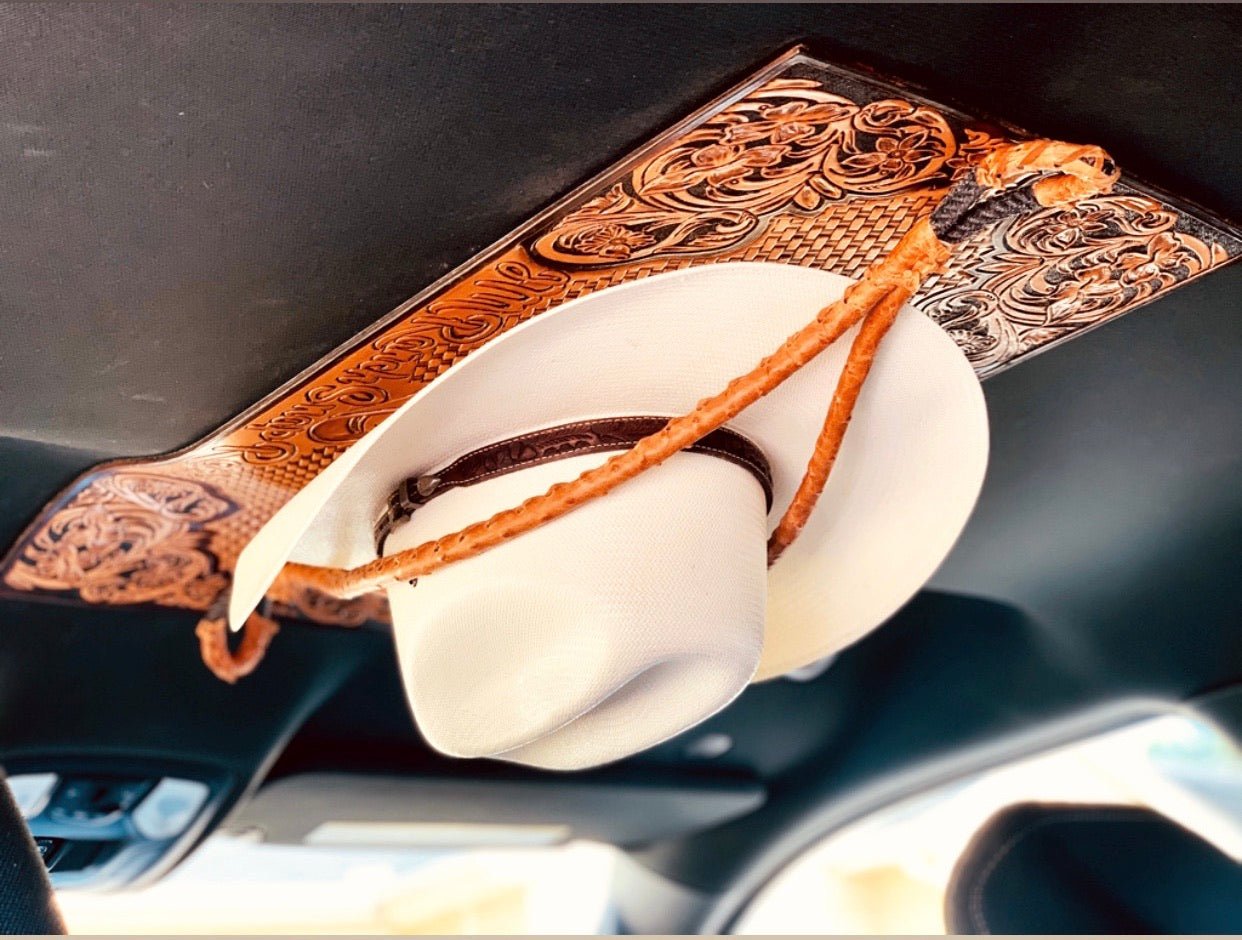 JM Ostrich Cognac Edition Cowboy Hat Rack - JM Ranch Snap Racks - JM ...