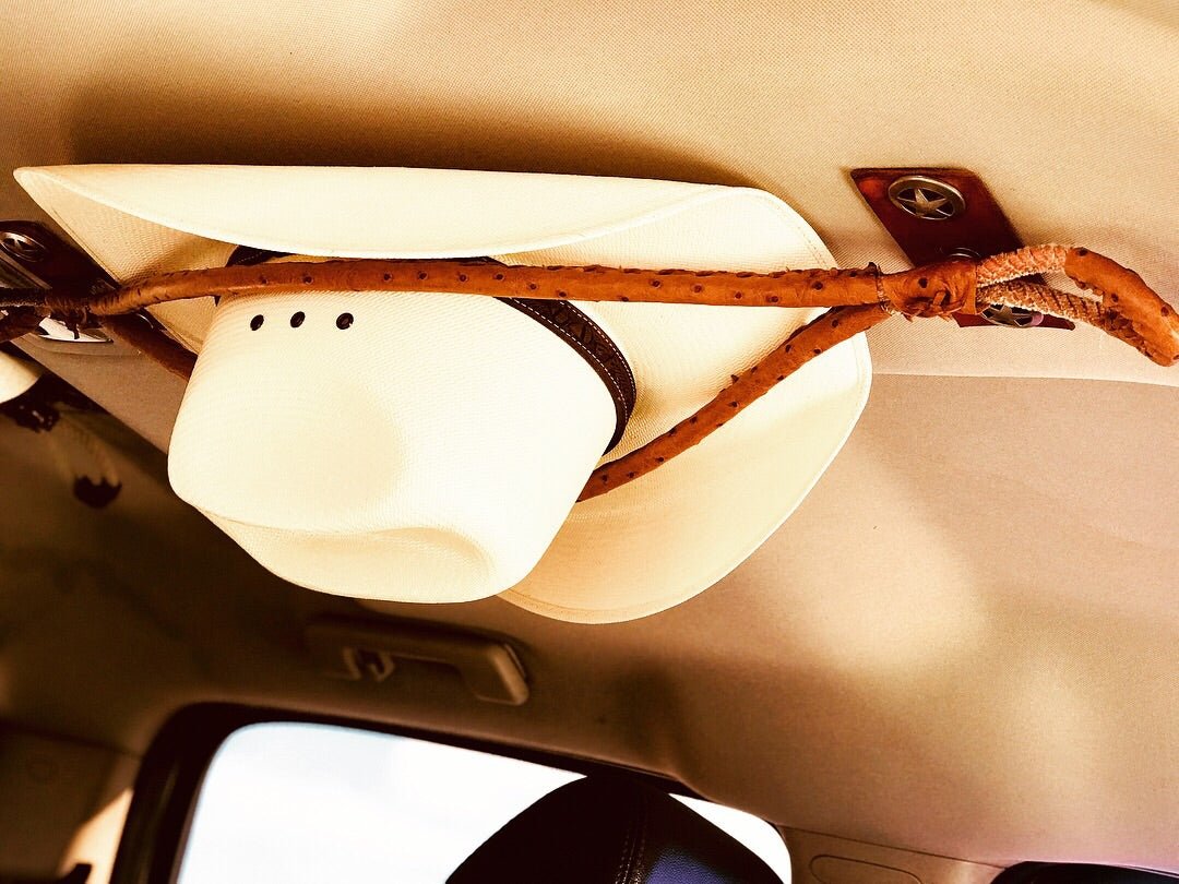 JM Ostrich Cognac Edition Cowboy Hat Rack – JM Ranch Snap Racks