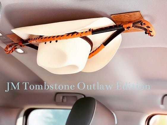 JM Tombstone Outlaw Edition Cowboy Hat Rack - JM Ranch Snap Racks